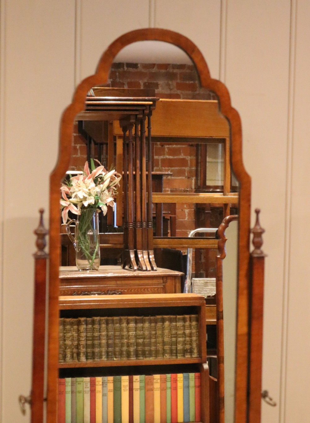 Mahogany Cheval Mirror View VIII