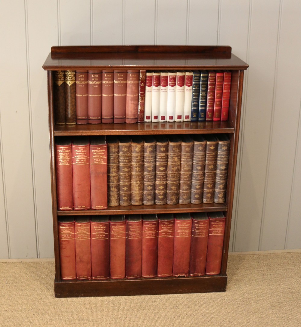 Edwardian Mahogany Open Bookcase View III