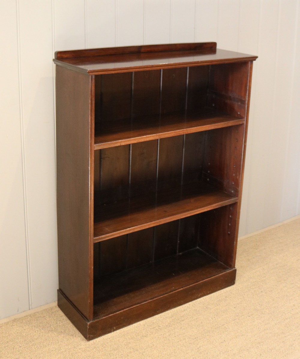 Edwardian Mahogany Open Bookcase View IV