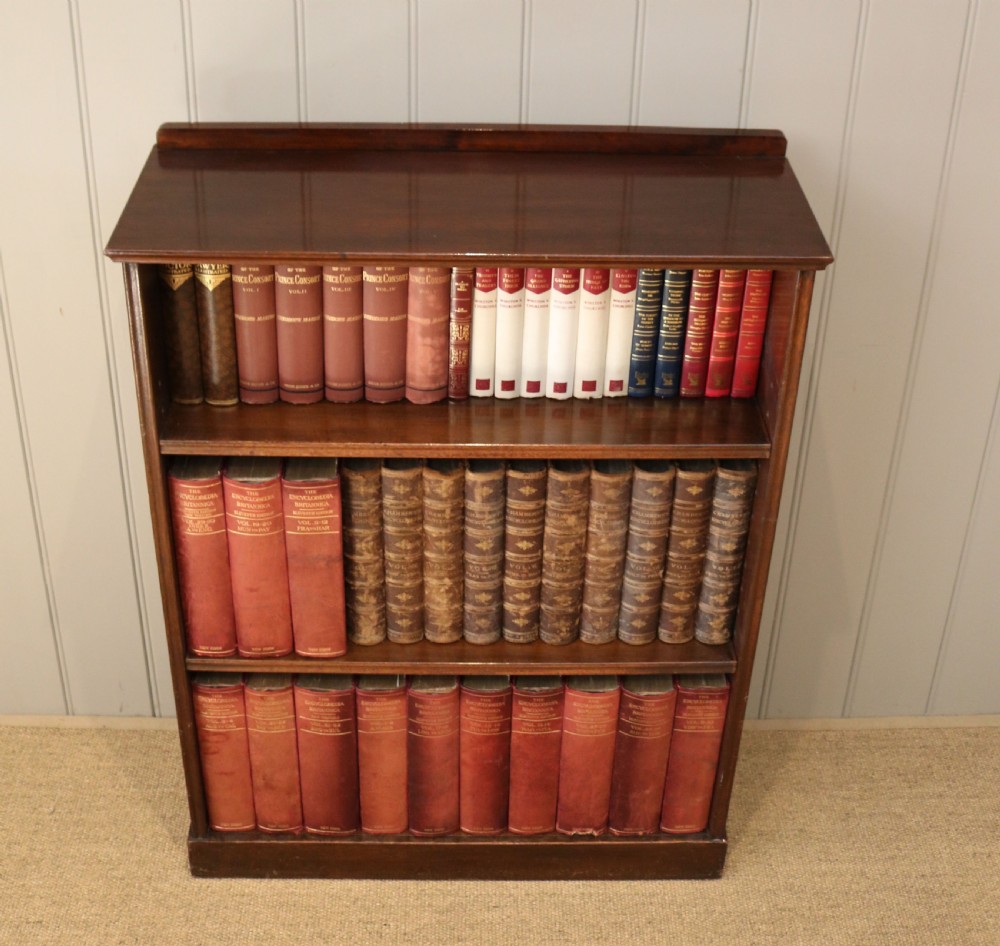 Edwardian Mahogany Open Bookcase View V