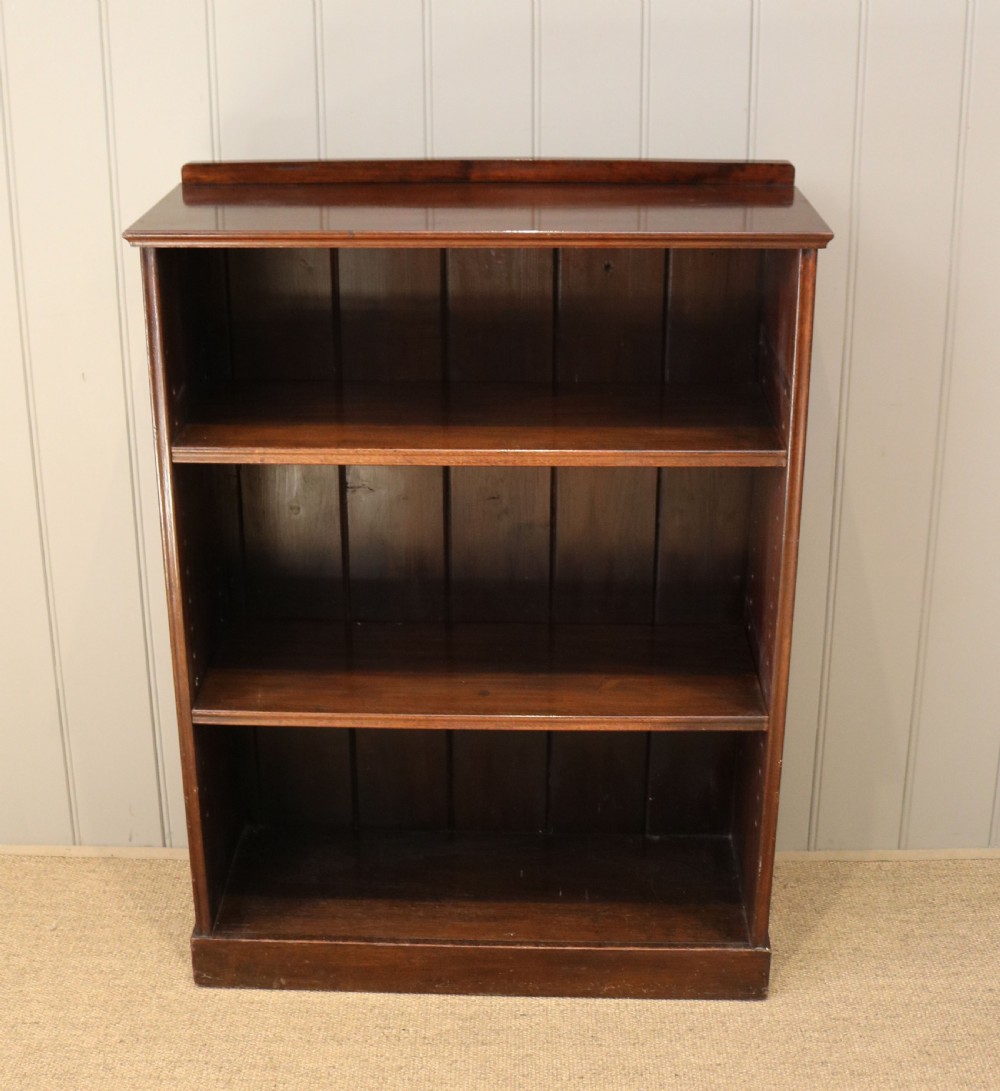 Edwardian Mahogany Open Bookcase View VI