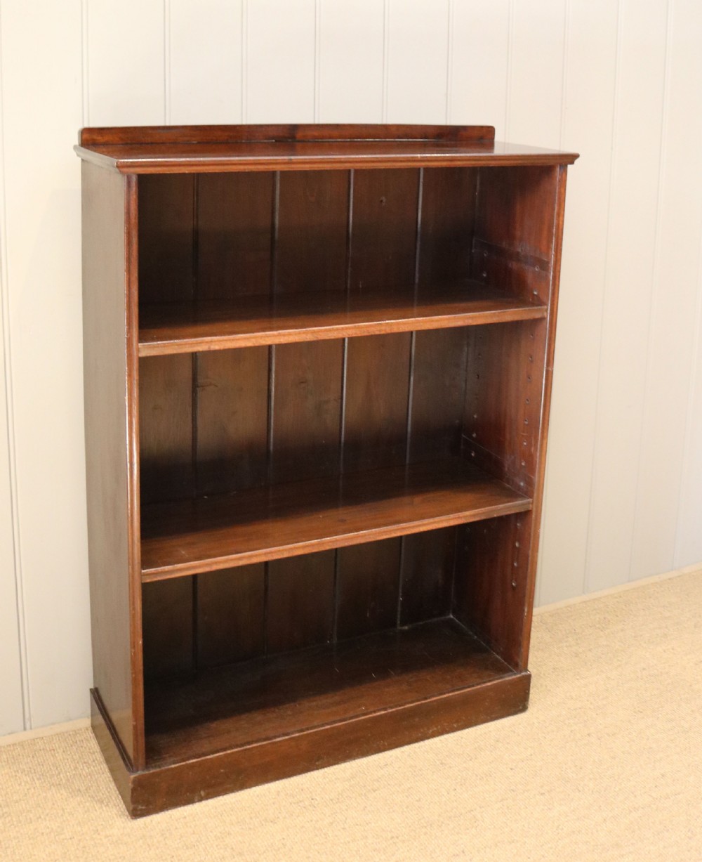 Edwardian Mahogany Open Bookcase View VIII