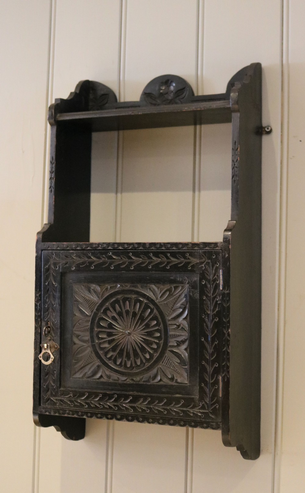 Ebonized Fruitwood Wall Cabinet View VI