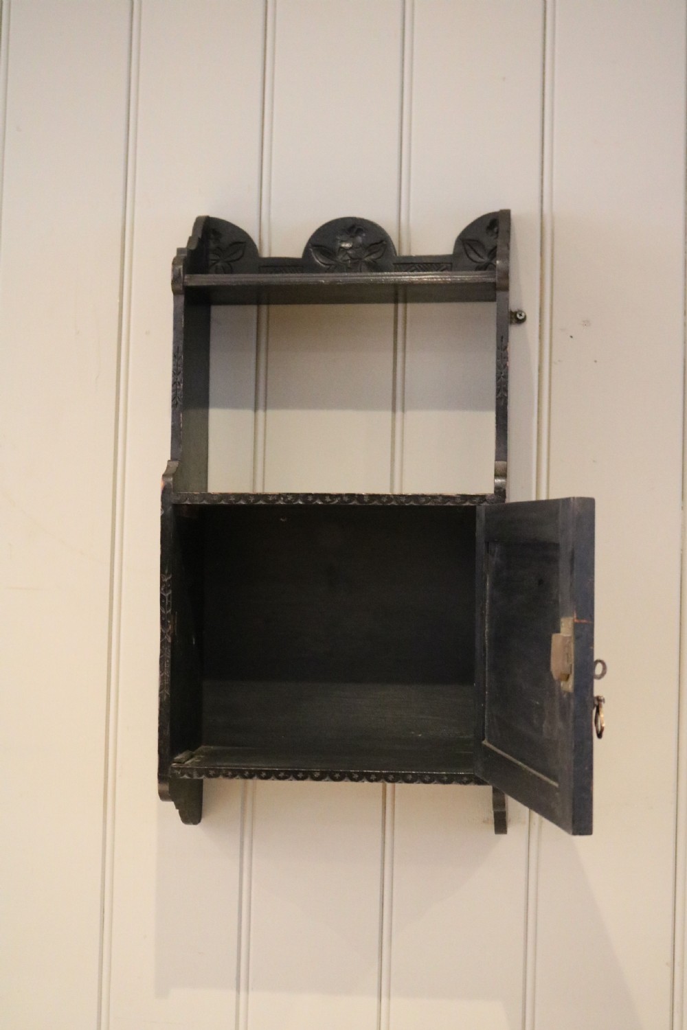 Ebonized Fruitwood Wall Cabinet View VIII