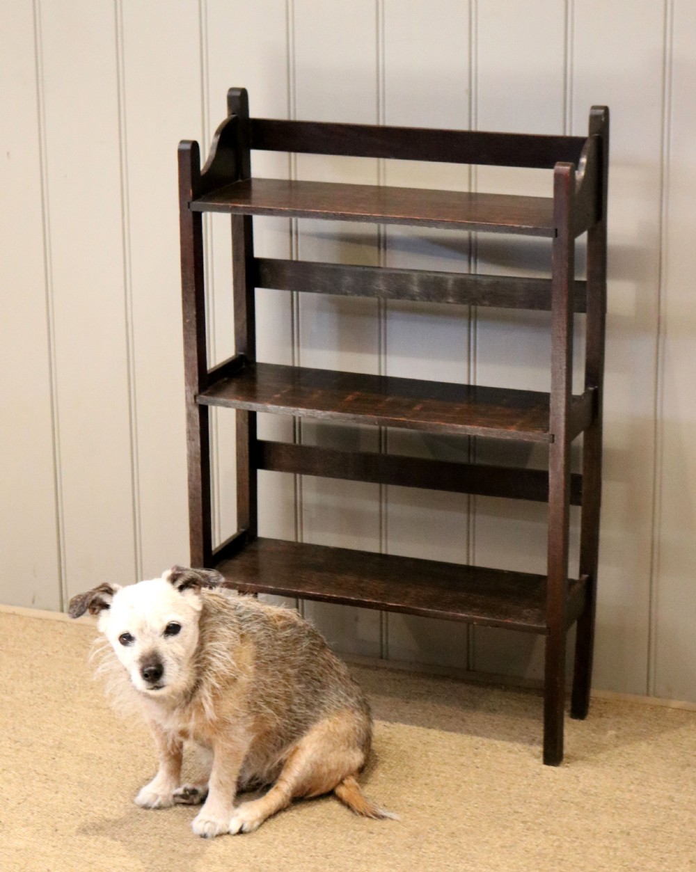 Oak Open Bookcase View IV