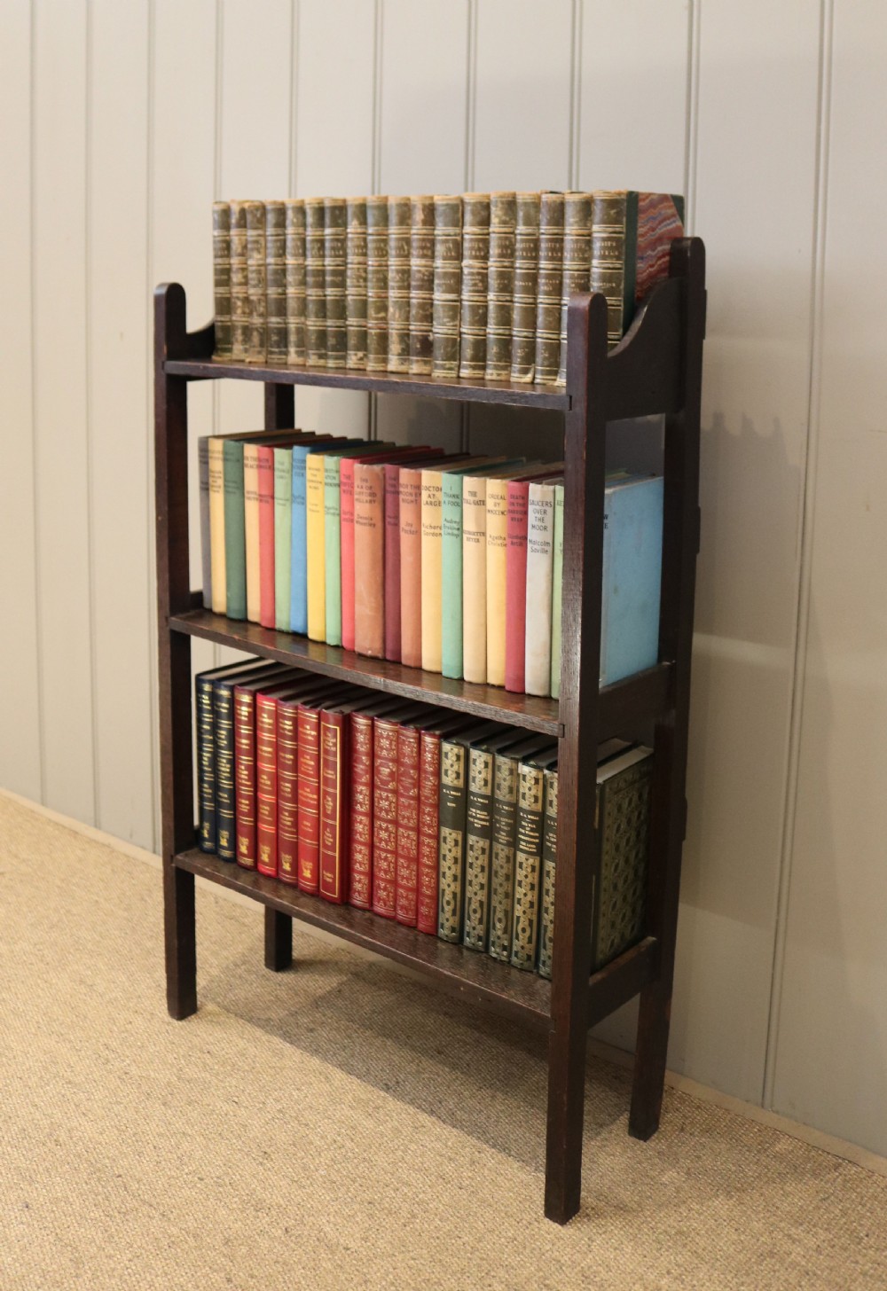 Oak Open Bookcase View V