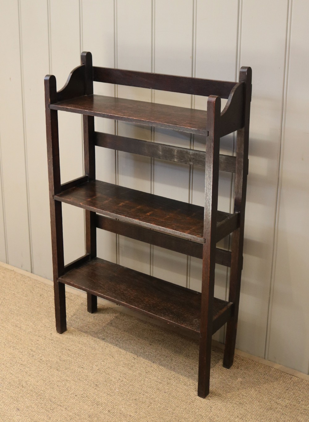 Oak Open Bookcase View VI