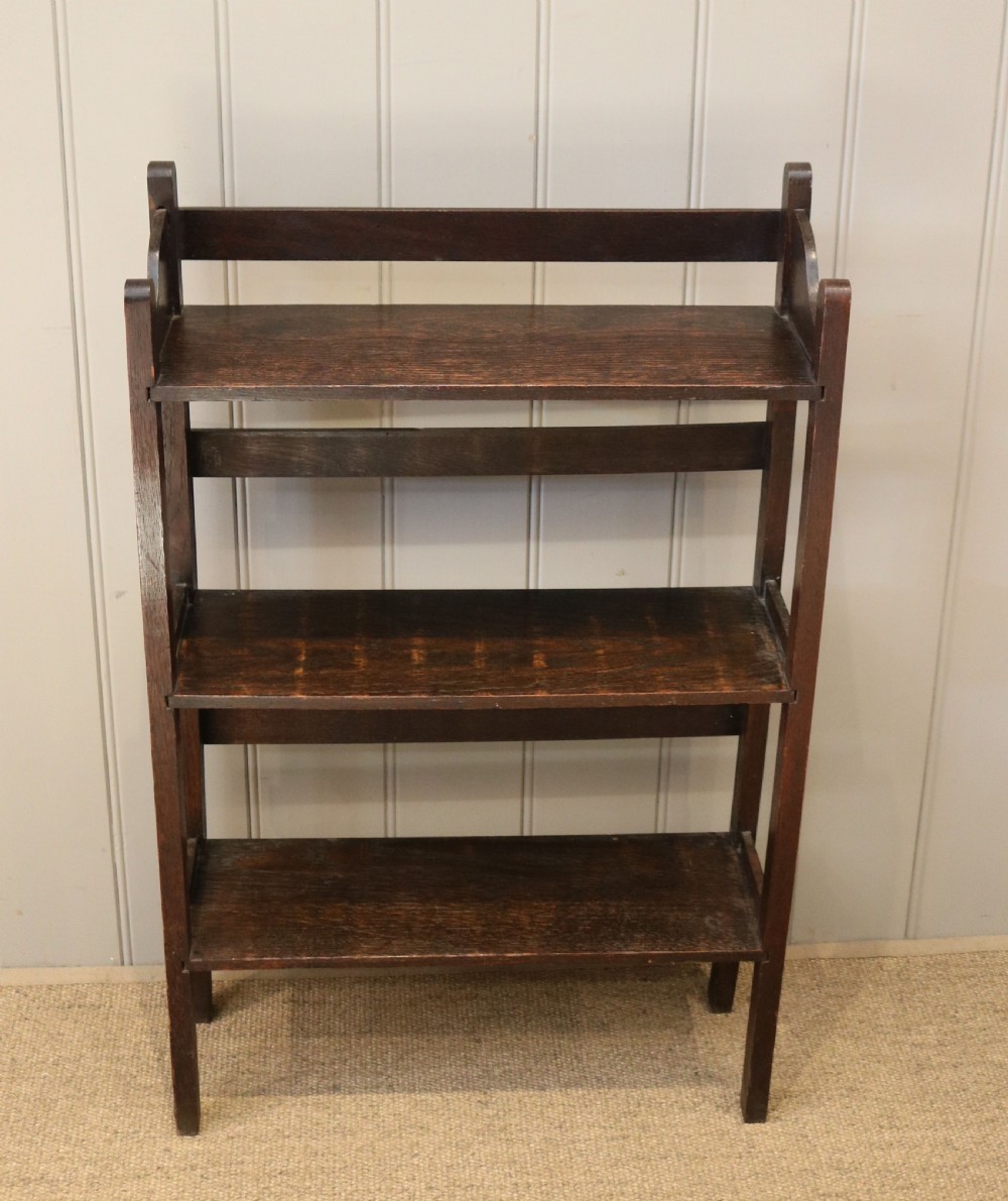 Oak Open Bookcase View VIII