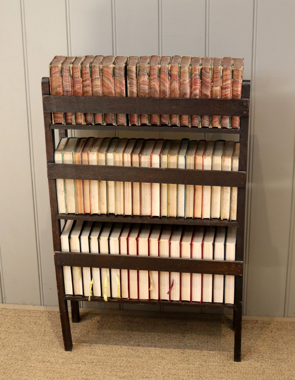 Oak Open Bookcase View IX