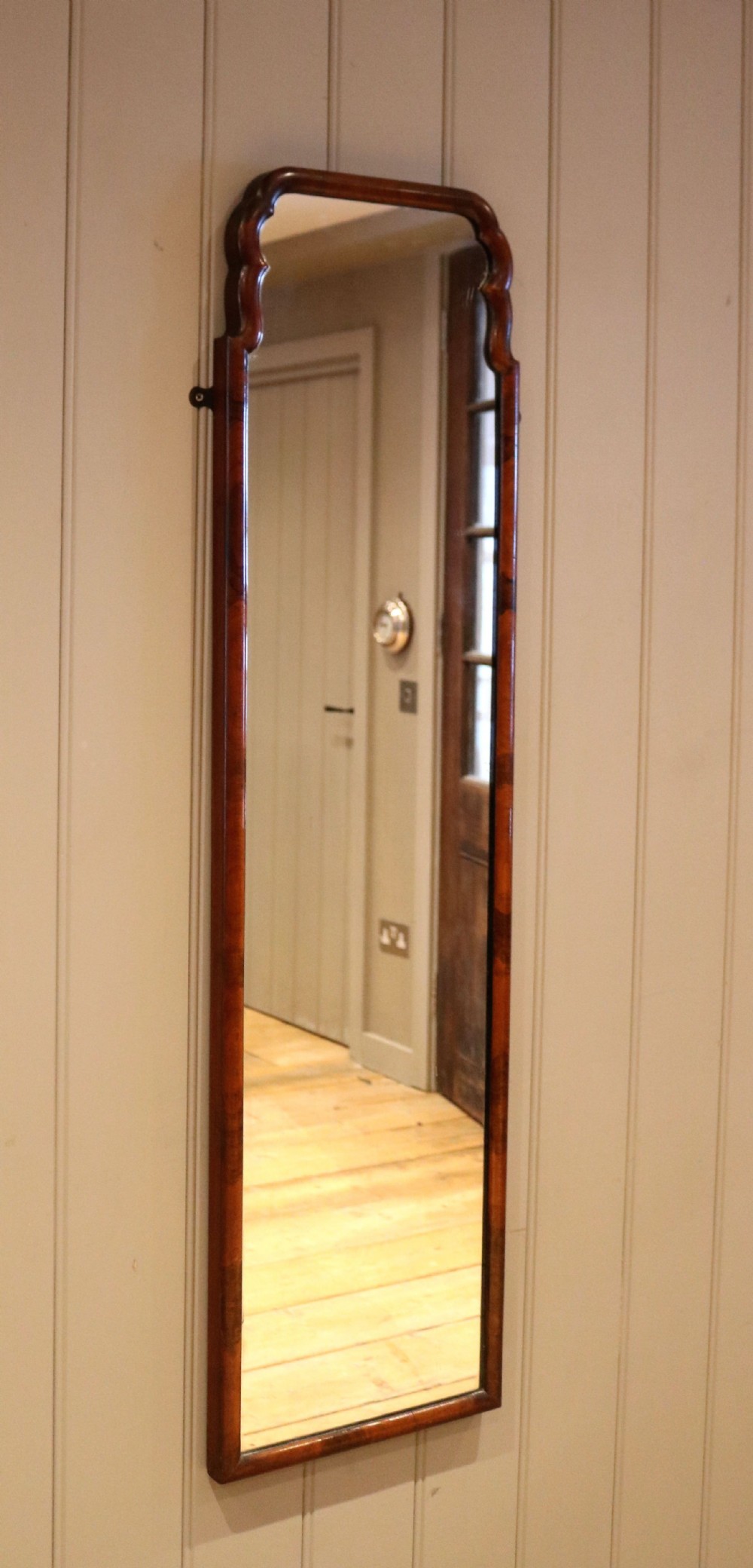 Walnut Cheval Wall Mirror