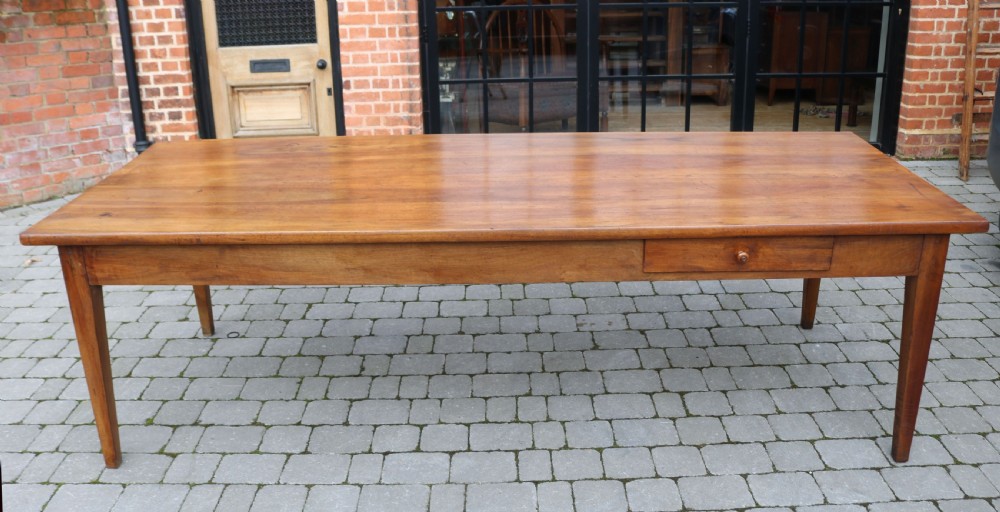Substantial French Walnut Farmhouse Table View II