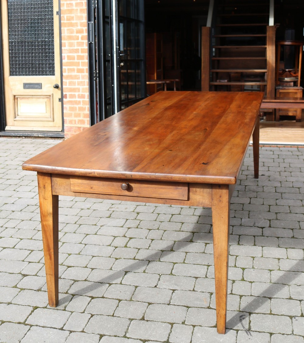 Substantial French Walnut Farmhouse Table View IV