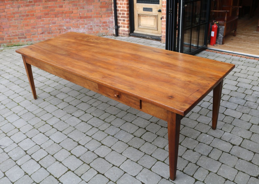Substantial French Walnut Farmhouse Table View V