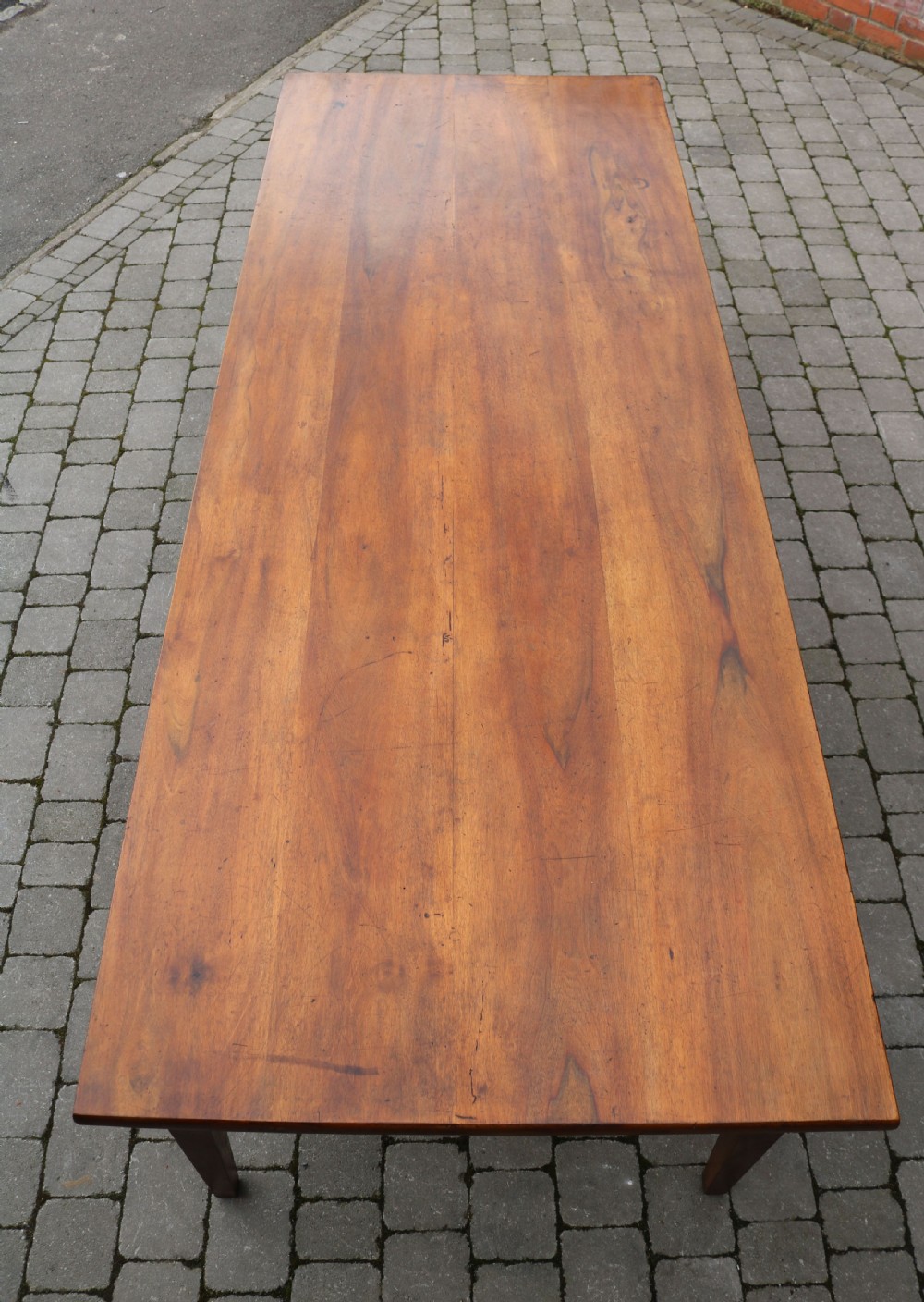 Substantial French Walnut Farmhouse Table View VI