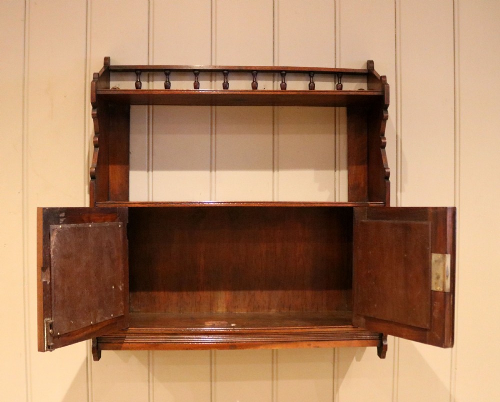 Victorian Mahogany Tiled Front Wall Cabinet View VIII