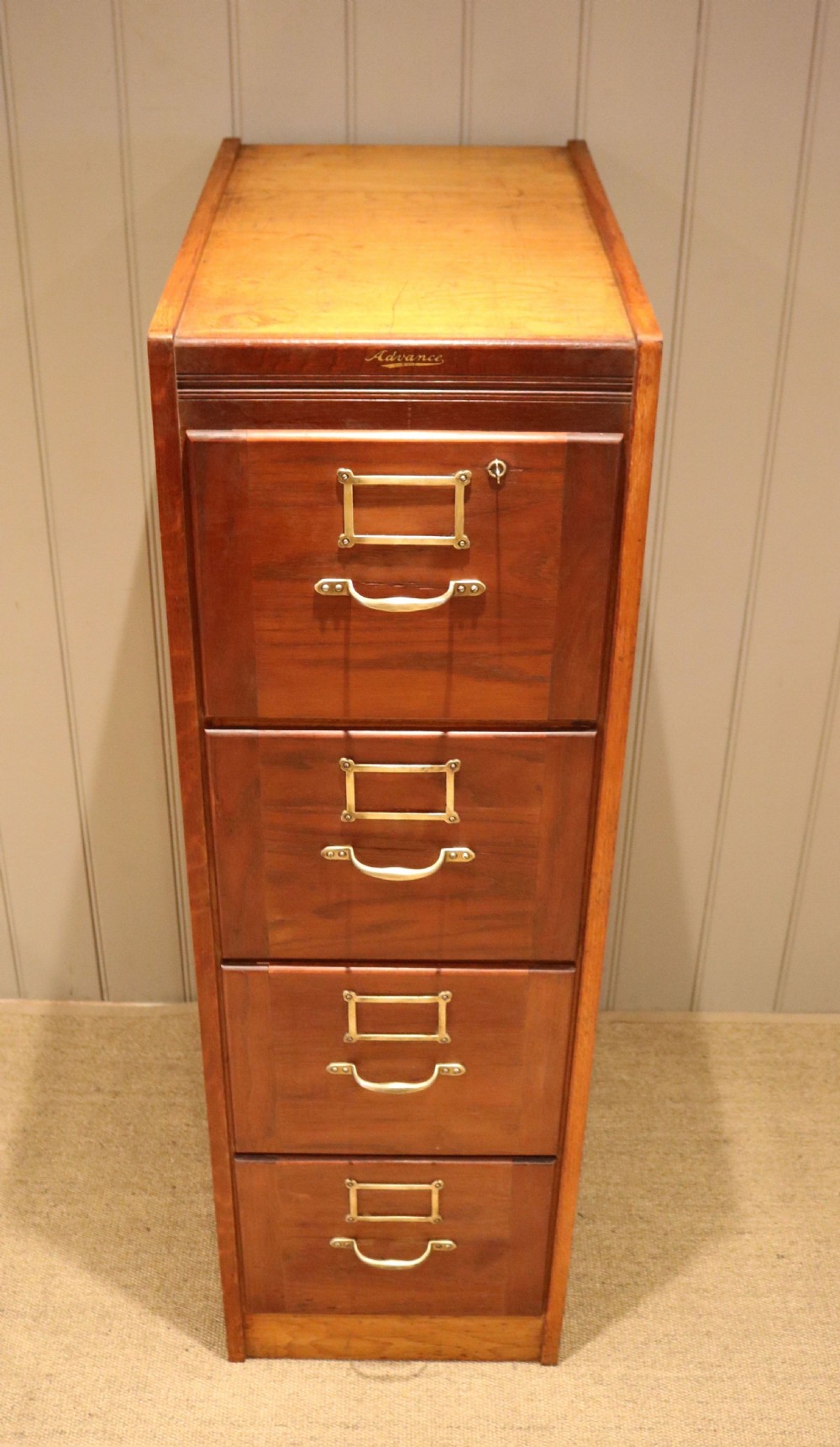 Oak Filing Cabinet View III