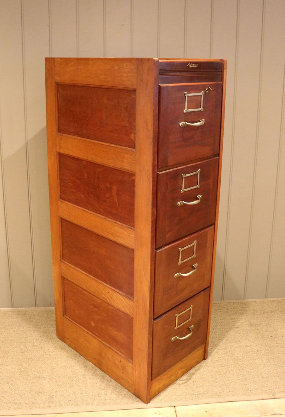 Oak Filing Cabinet View IV