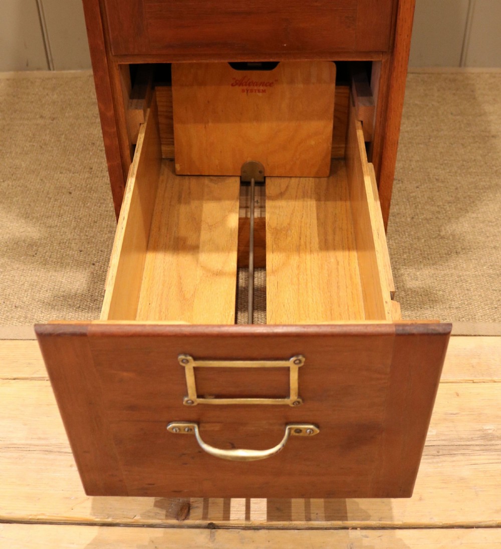 Oak Filing Cabinet View XI