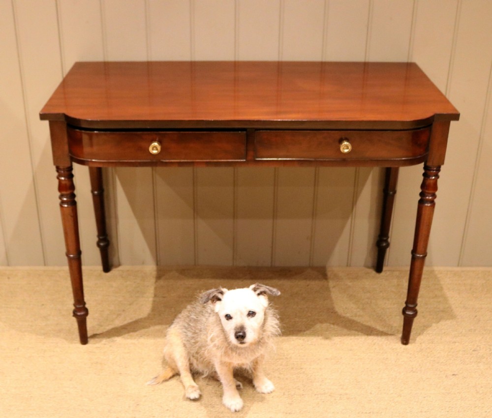 Early 19th Century Mahogany Breakfront Side Table View VII