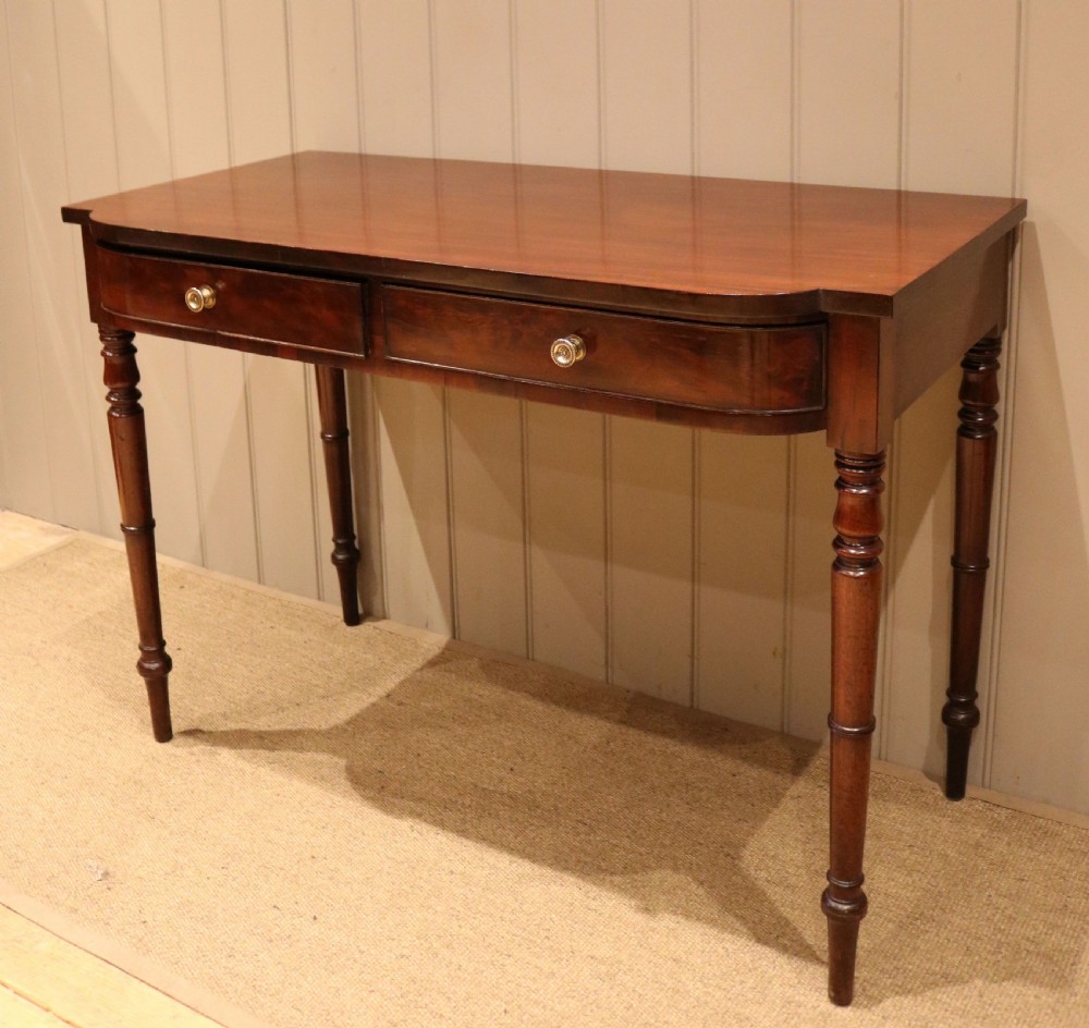 Early 19th Century Mahogany Breakfront Side Table View VIII