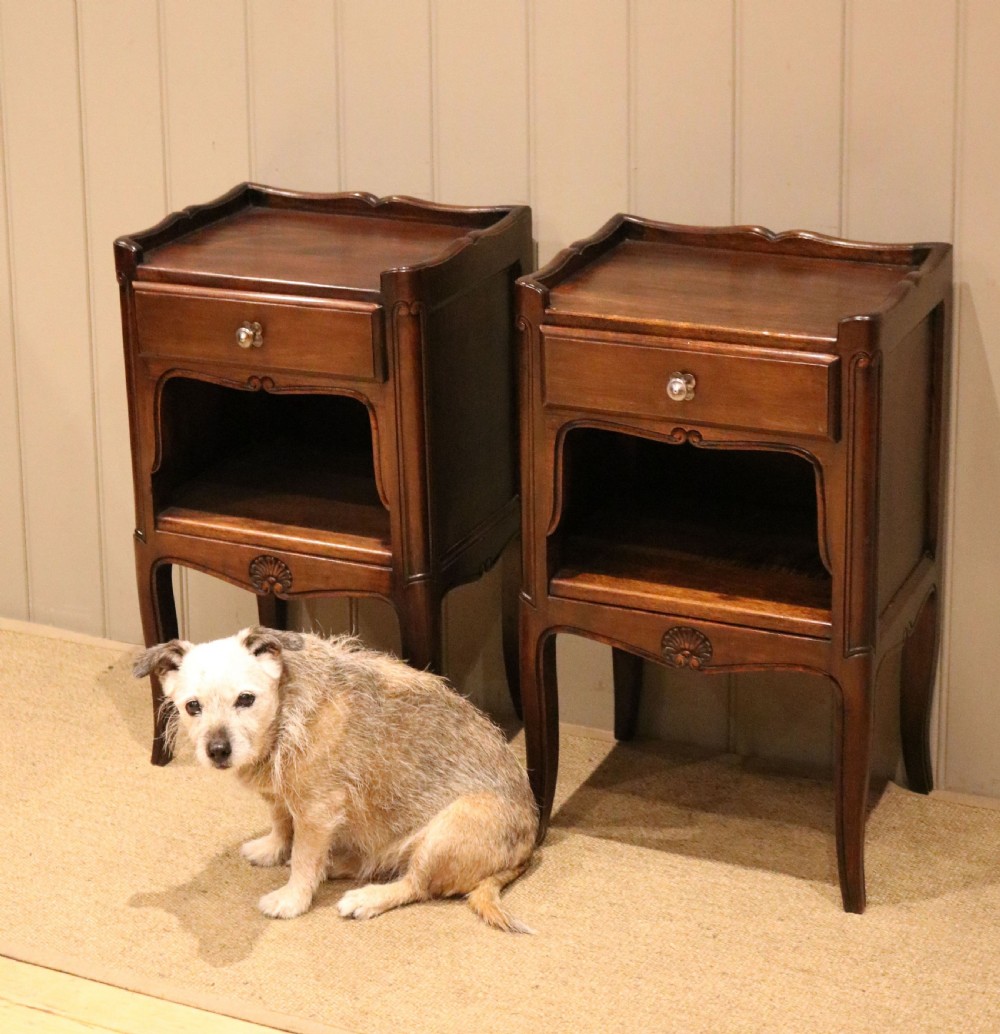 Pair Of French Walnut Bedside Cabinets View V