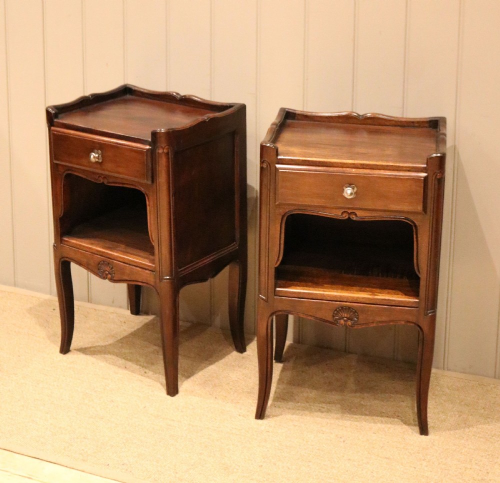 Pair Of French Walnut Bedside Cabinets View VI