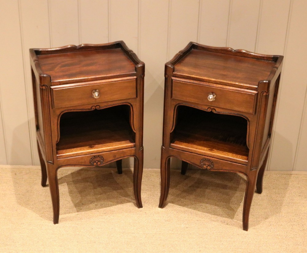 Pair Of French Walnut Bedside Cabinets View VII
