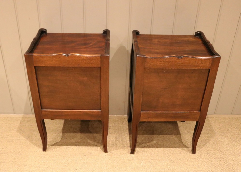 Pair Of French Walnut Bedside Cabinets View X