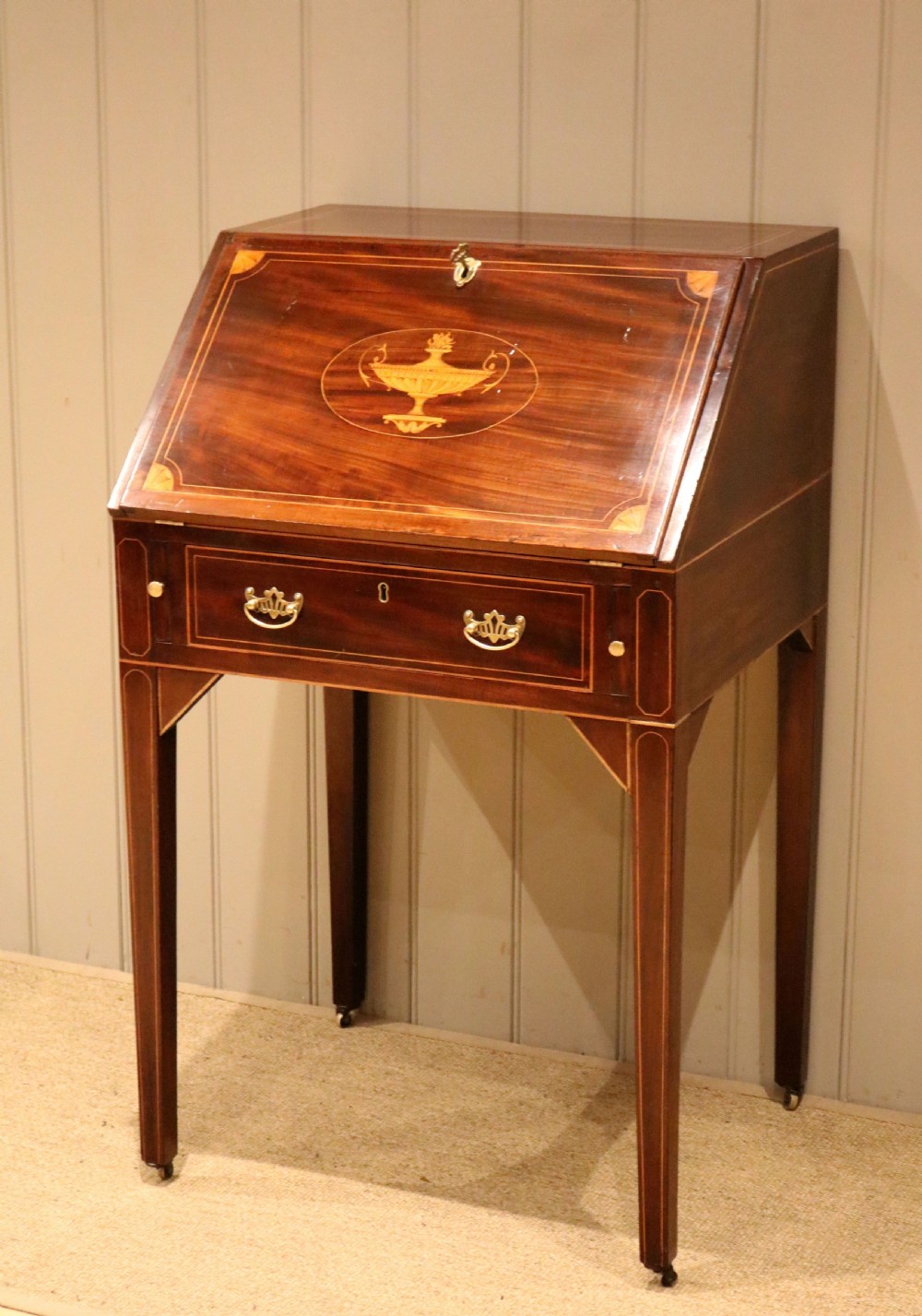 Early 19th Century Mahogany Inlaid Bureau	