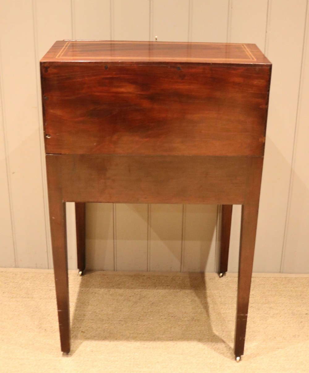 Early 19th Century Mahogany Inlaid Bureau	 View XII