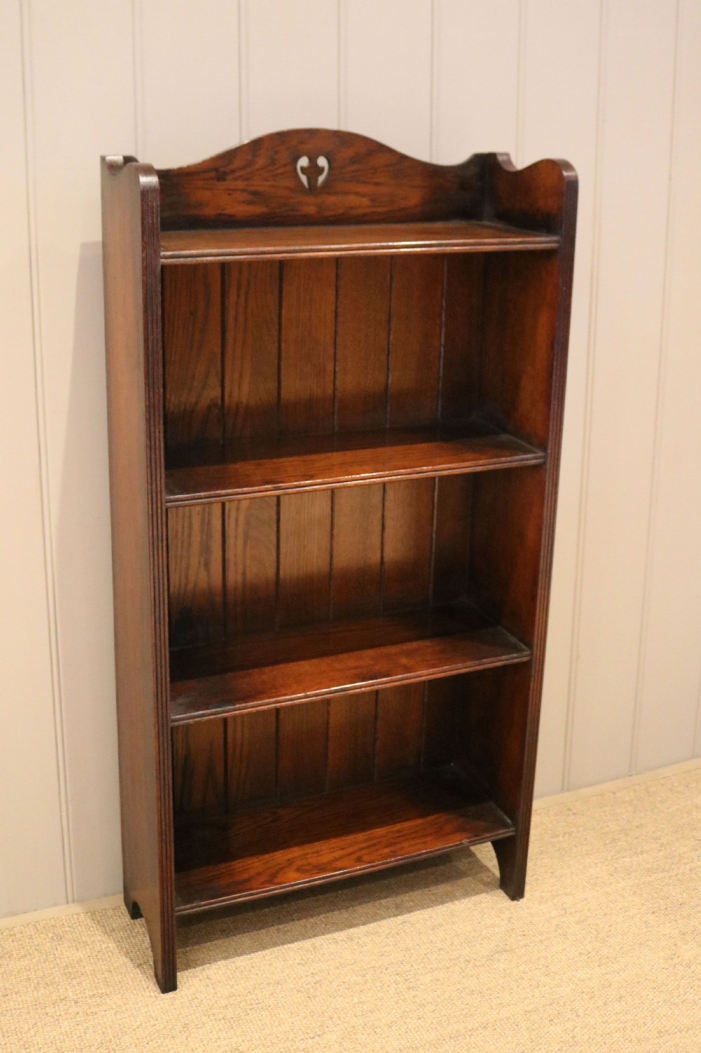 Oak Open Bookcase View IV