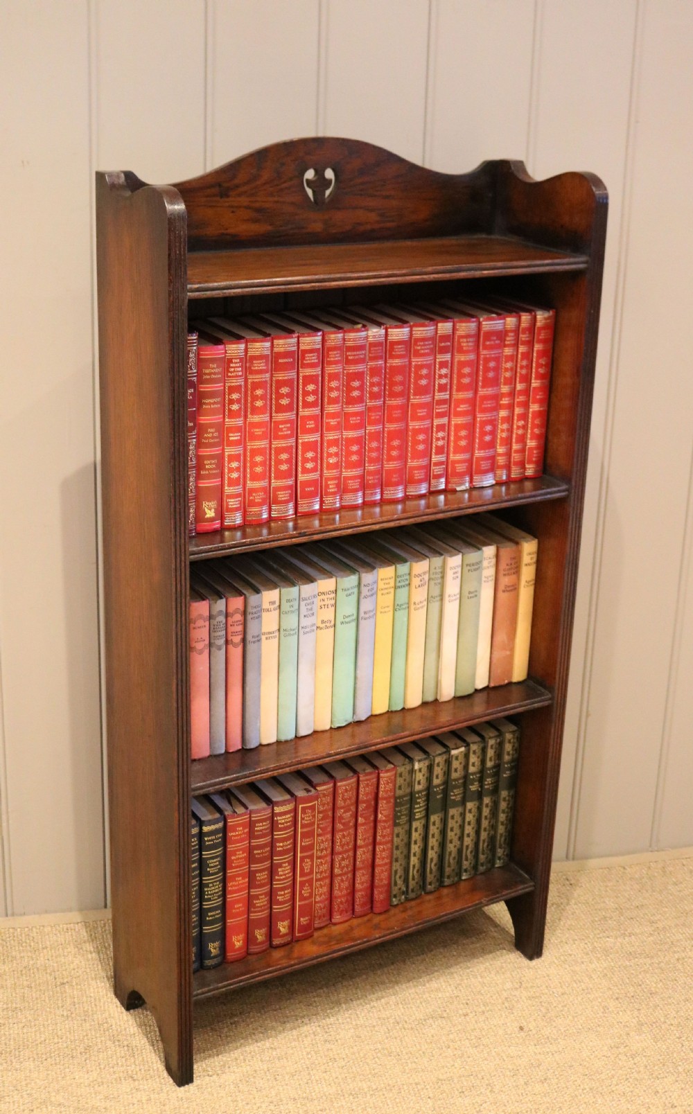 Oak Open Bookcase View V