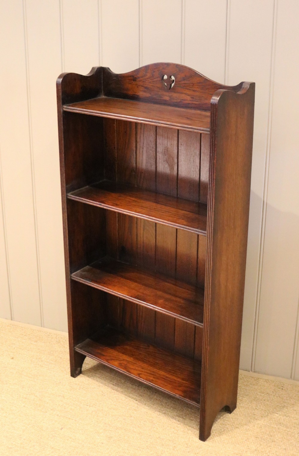 Oak Open Bookcase View VIII