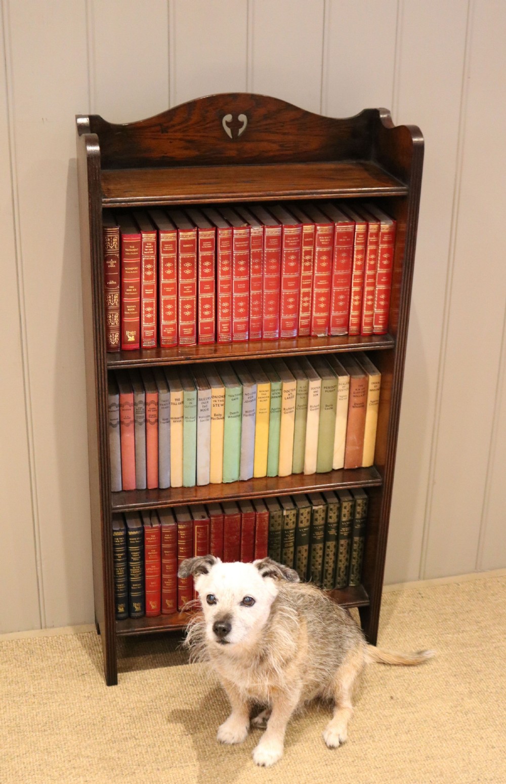 Oak Open Bookcase View XI
