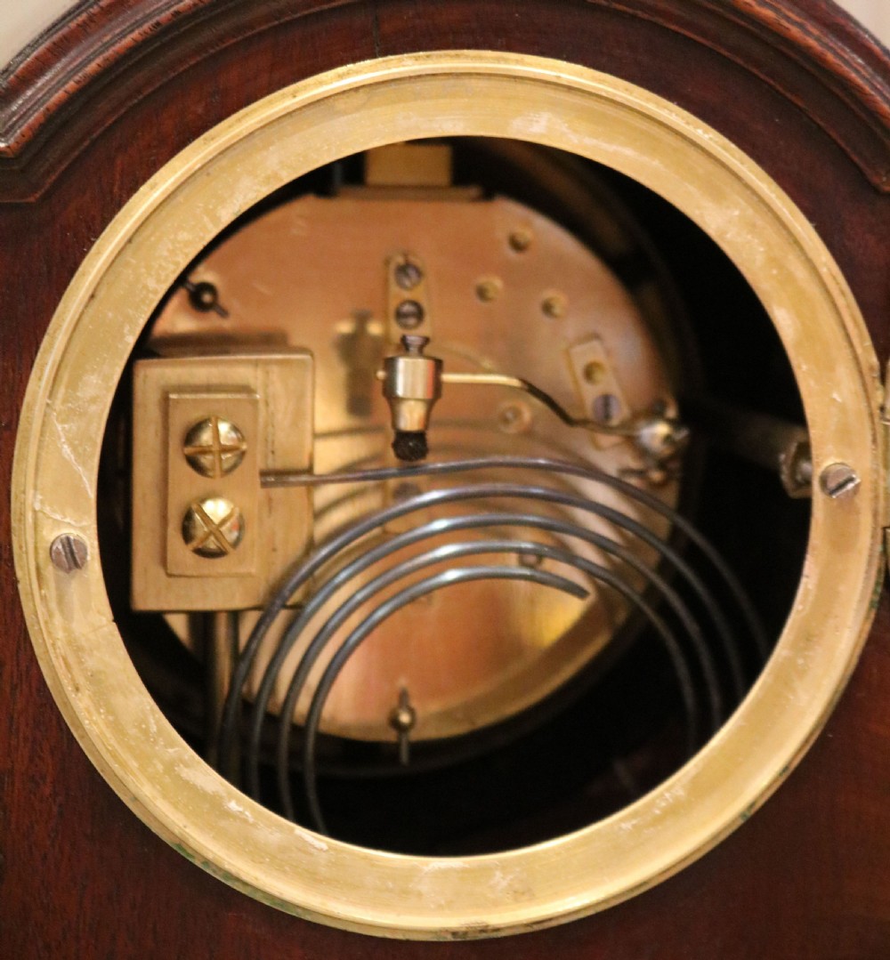 Small Mahogany Pad Top Bracket Clock View IV