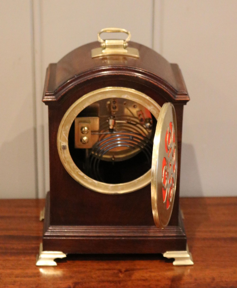Small Mahogany Pad Top Bracket Clock View X