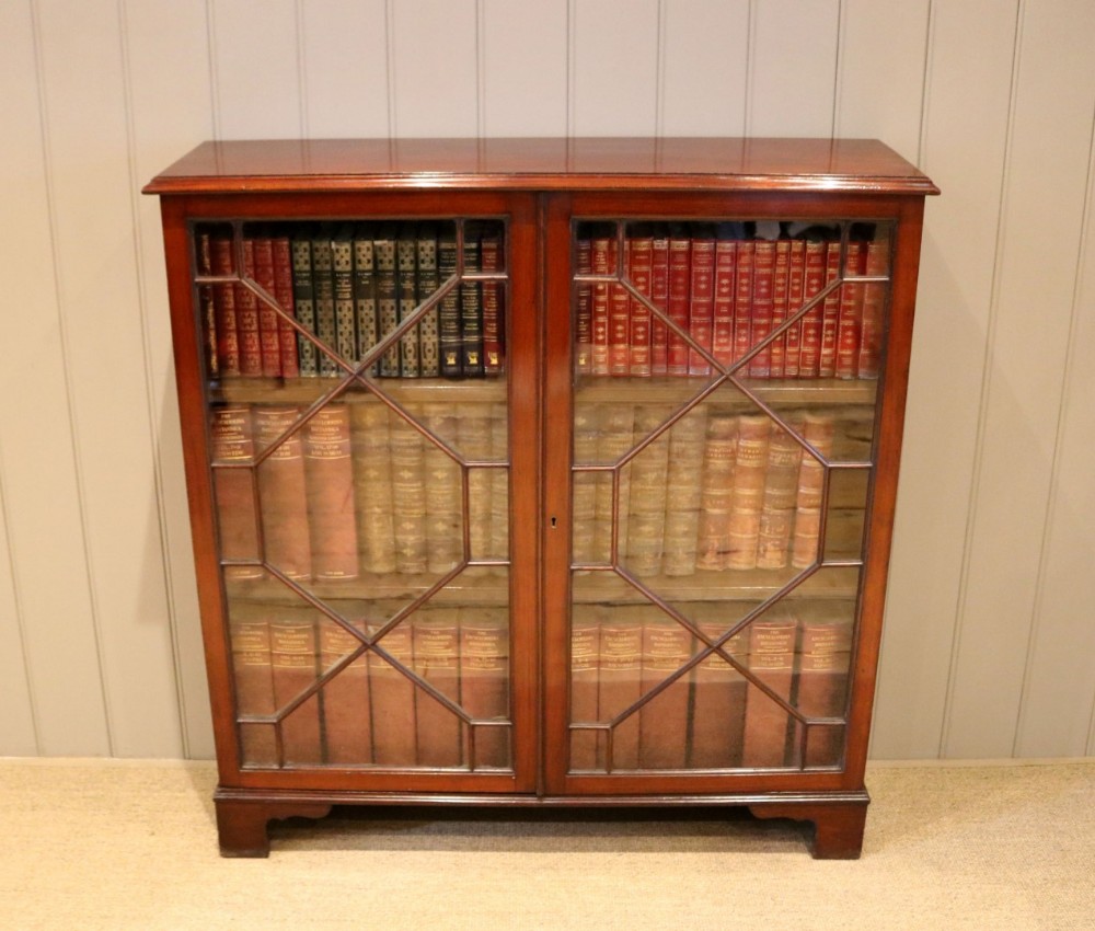 Edwardian Mahogany Glazed Bookcase