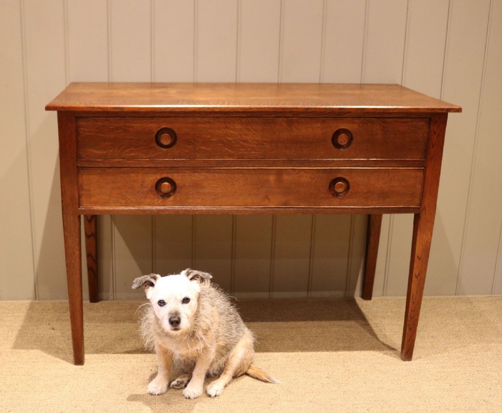 Arts & Crafts Style Oak Side Cabinet View II