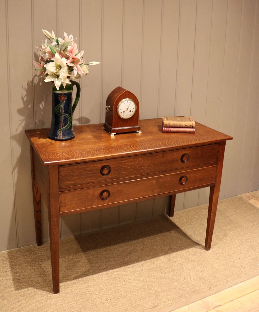 Arts & Crafts Style Oak Side Cabinet View VI