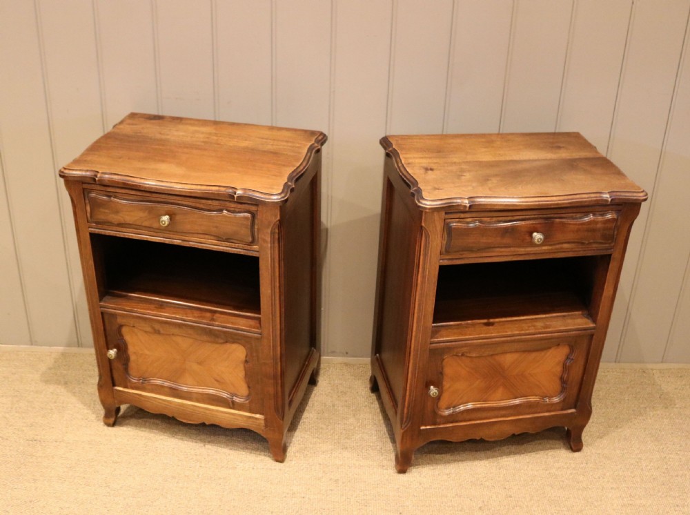 Pair Of French Walnut Bedside Cabinets View VIII