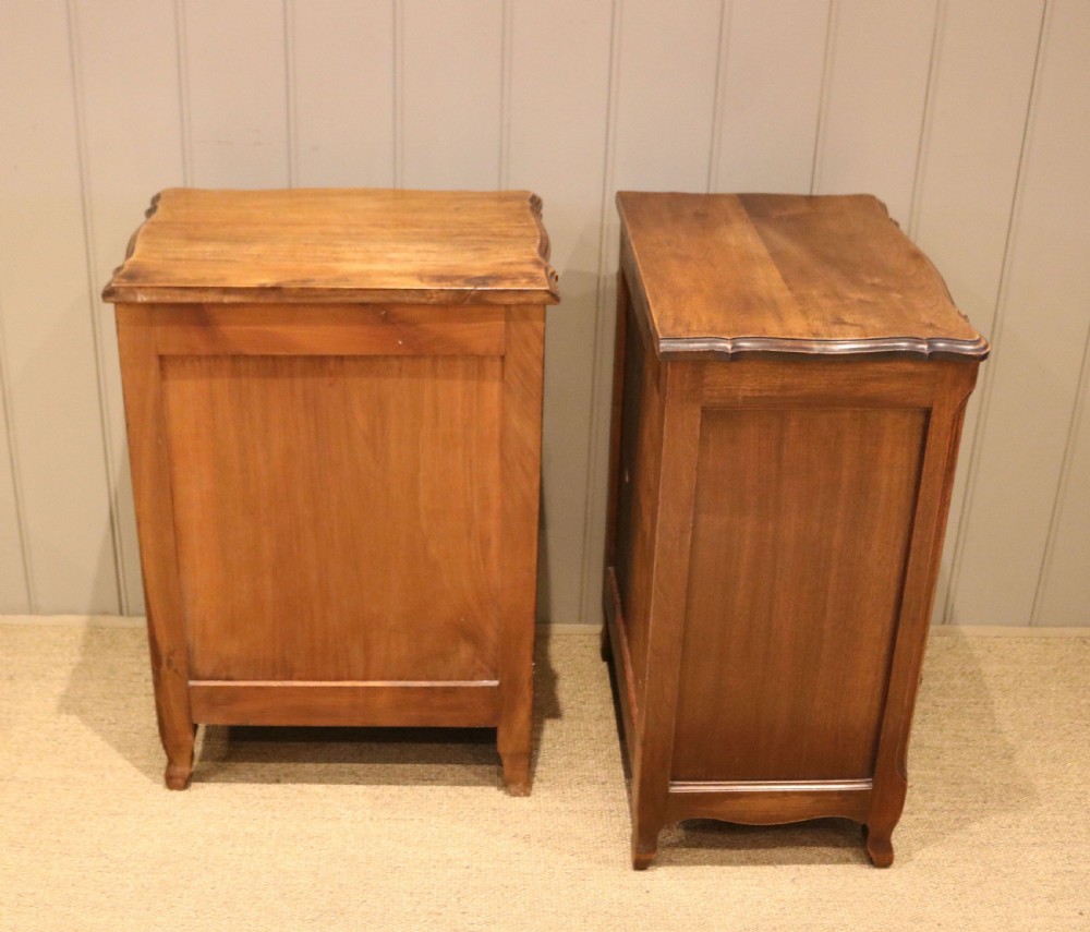 Pair Of French Walnut Bedside Cabinets View X