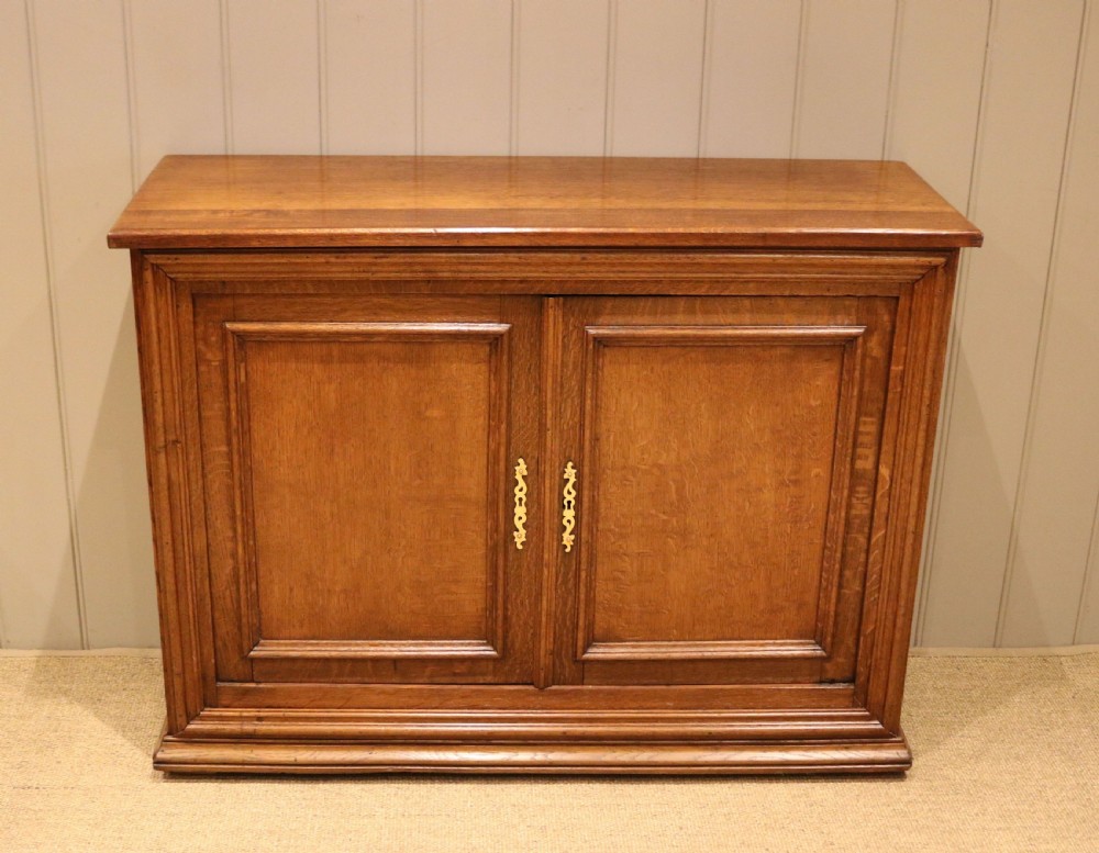 French Solid Oak Side Cabinet