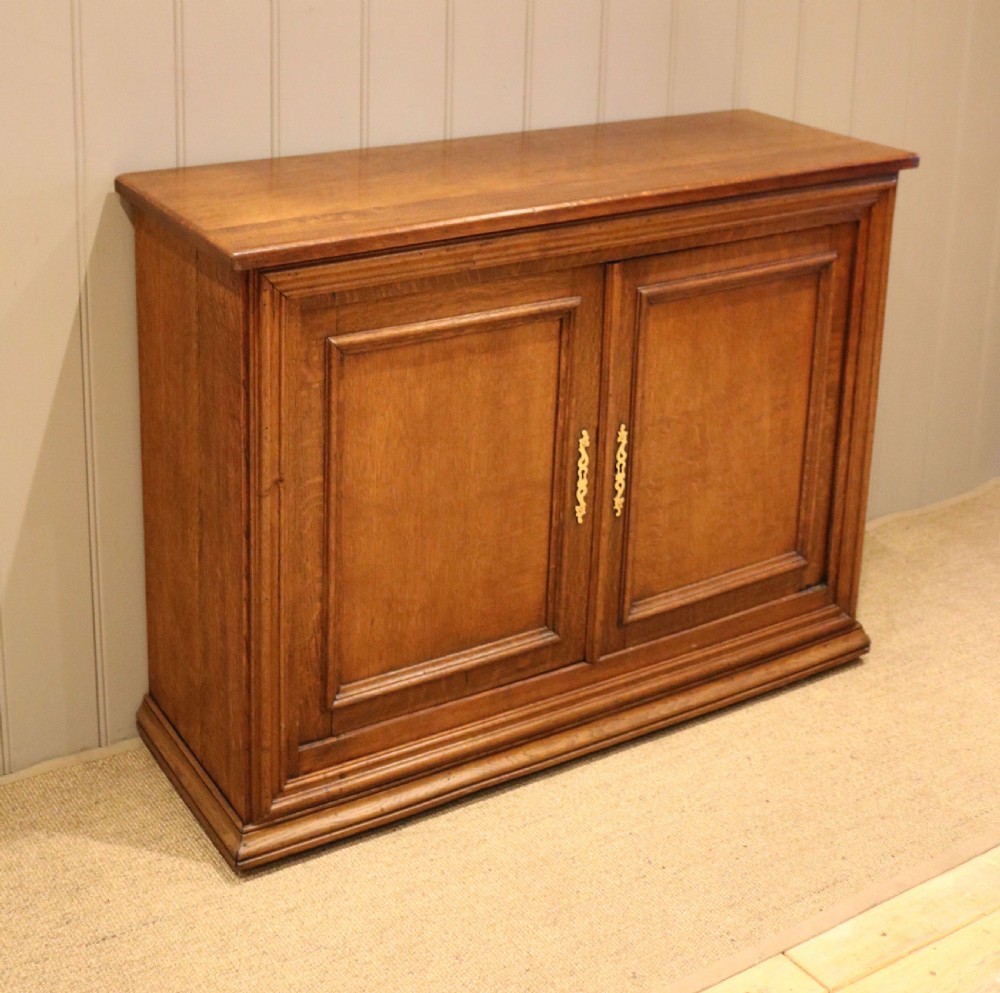 French Solid Oak Side Cabinet View II