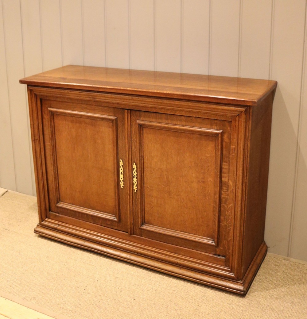 French Solid Oak Side Cabinet View V