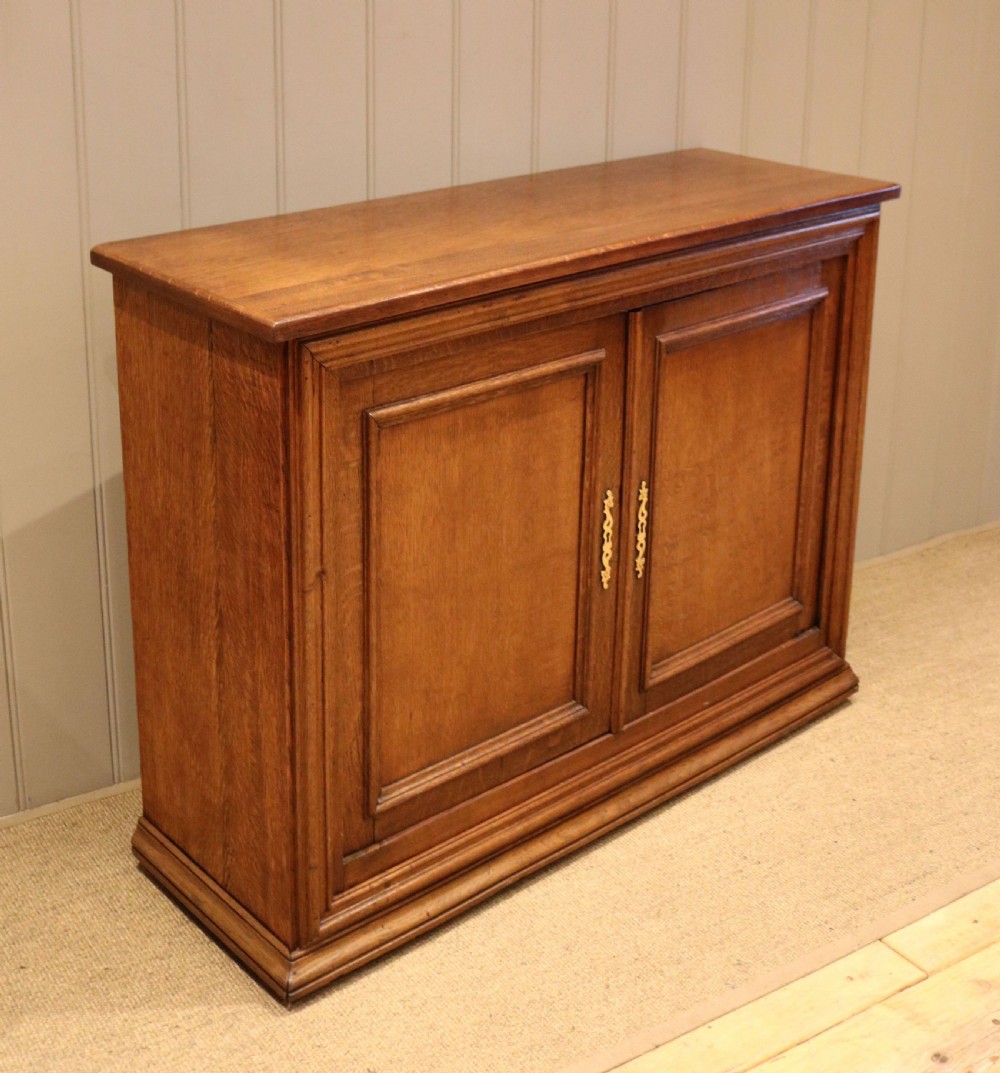 French Solid Oak Side Cabinet View VI