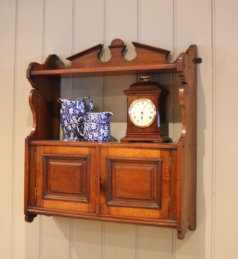 Early 20th Century Walnut Wall Cabinet