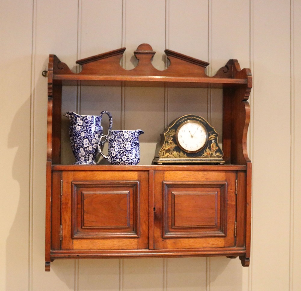 Early 20th Century Walnut Wall Cabinet View III