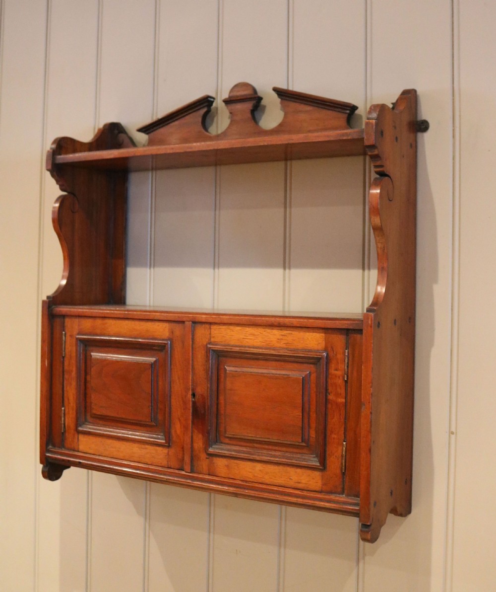 Early 20th Century Walnut Wall Cabinet View IV