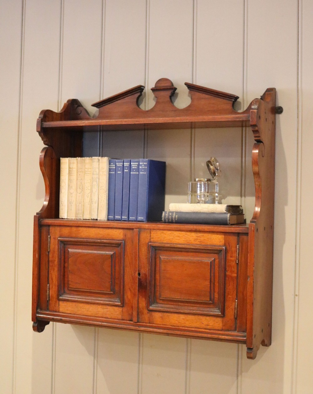 Early 20th Century Walnut Wall Cabinet View V
