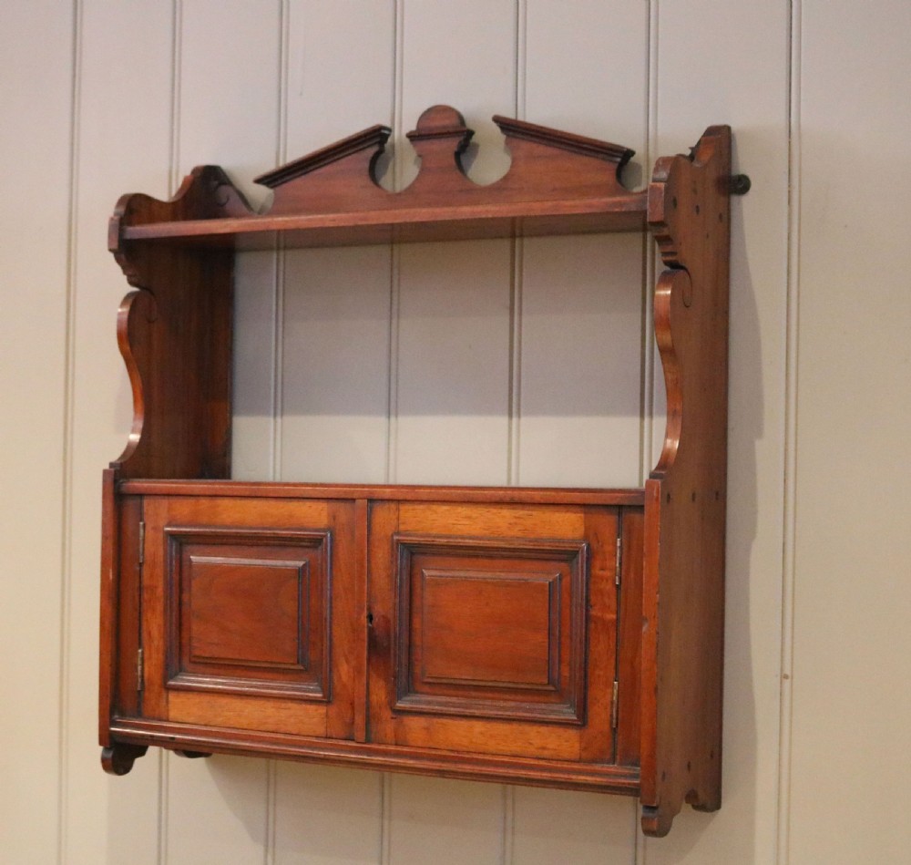 Early 20th Century Walnut Wall Cabinet View VI
